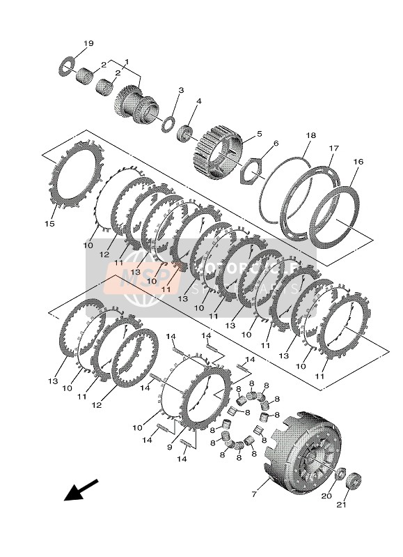 Yamaha TMAX SX ABS 2019 Clutch for a 2019 Yamaha TMAX SX ABS